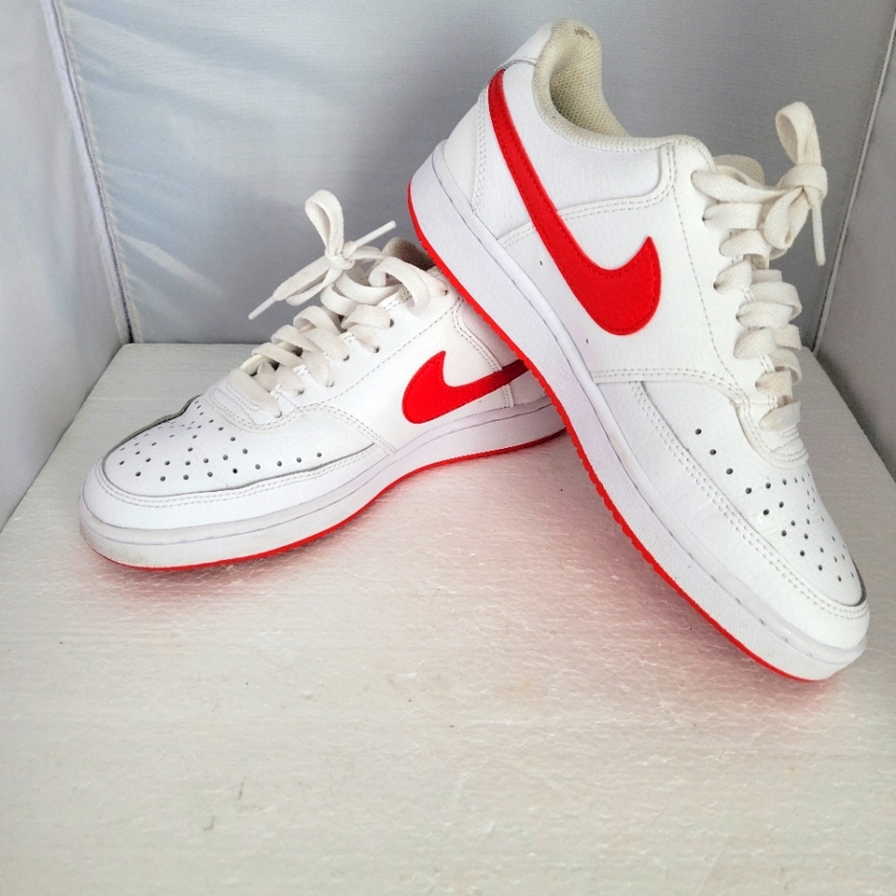 Nike Womens Court Vision Low CD5434-101 White Casual Shoes Sneakers Size 7.